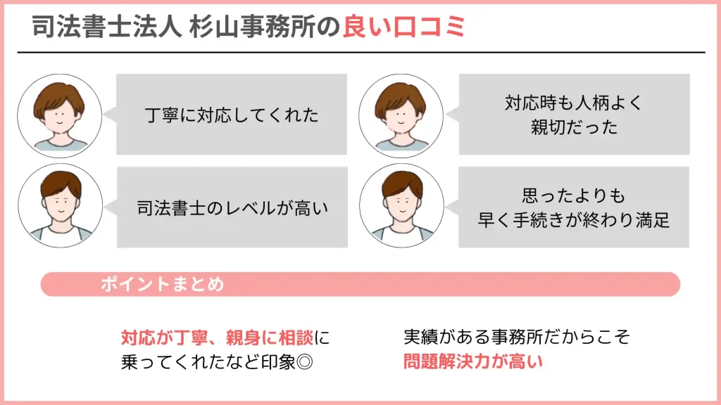 杉山事務所 良い口コミ